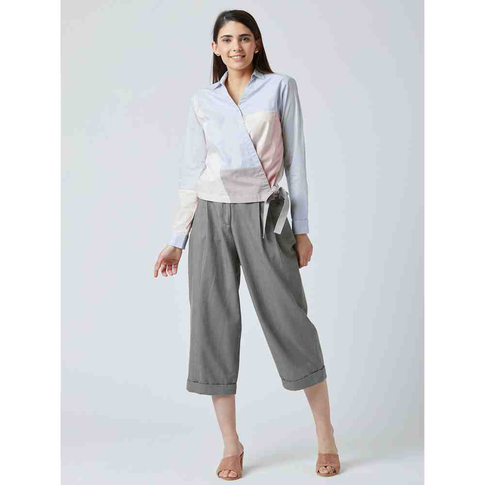 Doodlage Multi-Color Sarah Panelled Shirt
