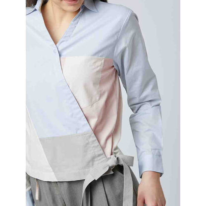 Doodlage Multi-Color Sarah Panelled Shirt