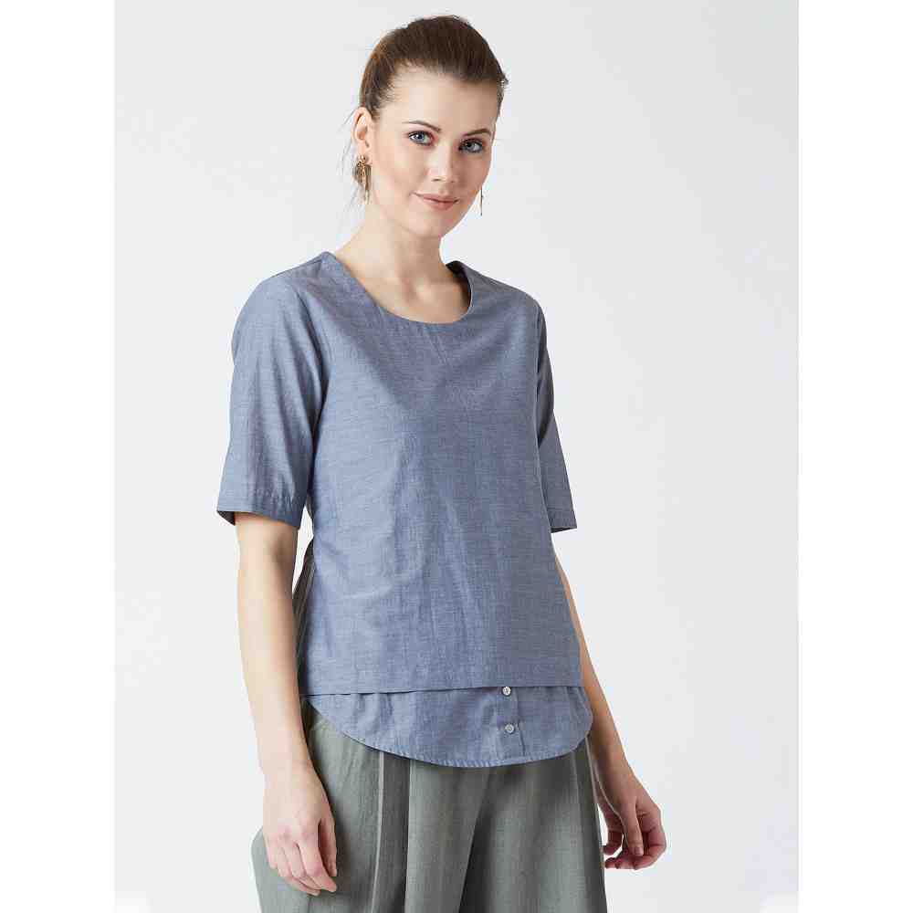 Doodlage Manal Blue Top