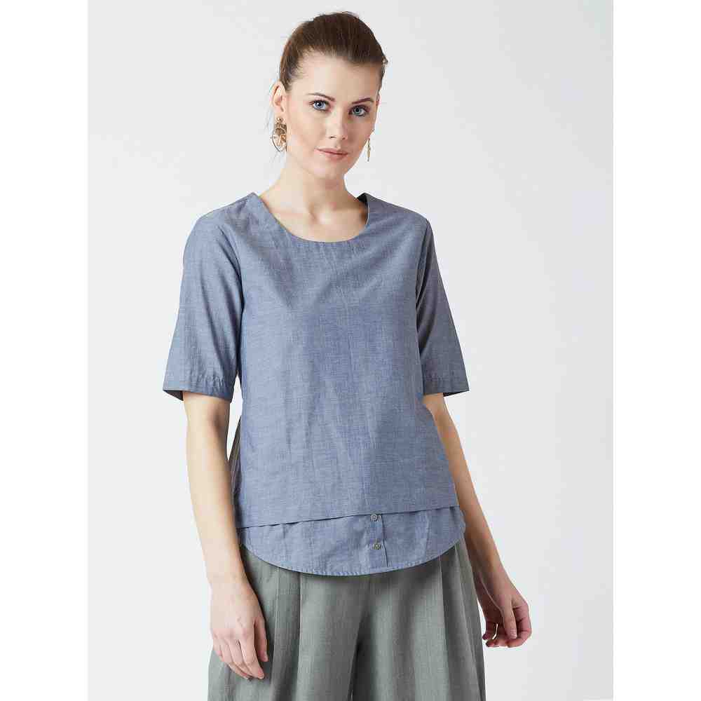 Doodlage Manal Blue Top