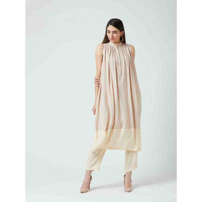 Doodlage Grace Beige Tunic With Culottes (Set of 2)