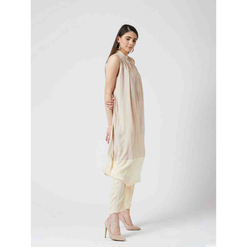 Doodlage Grace Beige Tunic With Culottes (Set of 2)