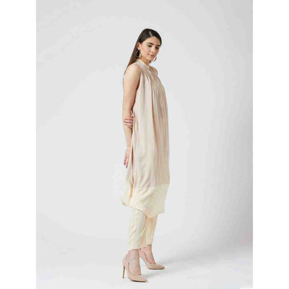 Doodlage Grace Beige Tunic With Culottes (Set of 2)