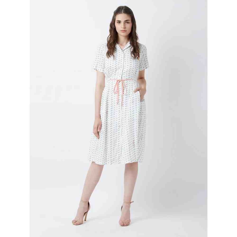Doodlage Fish Print Emma Dress