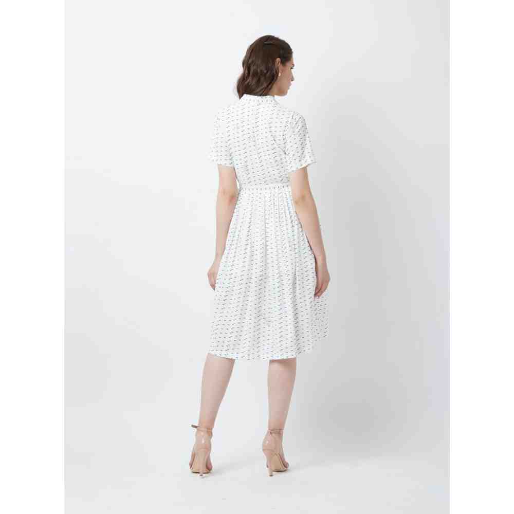 Doodlage Fish Print Emma Dress