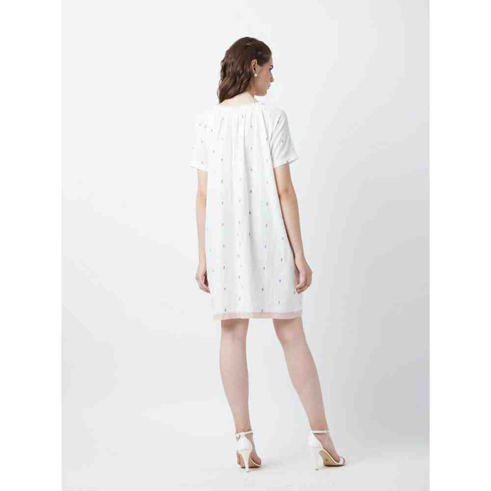 Doodlage Ikat Ruffle Dress