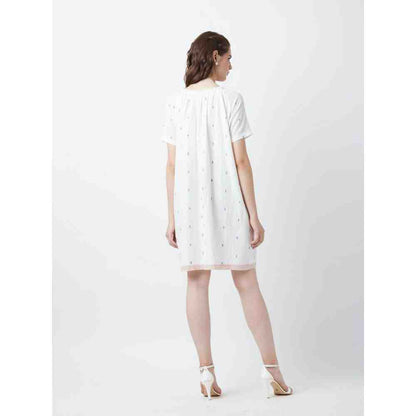 Doodlage Ikat Ruffle Dress