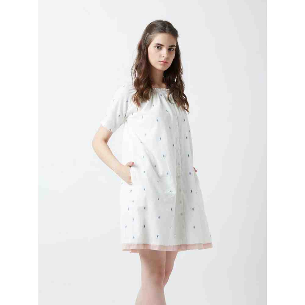 Doodlage Ikat Ruffle Dress