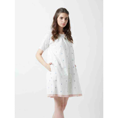 Doodlage Ikat Ruffle Dress