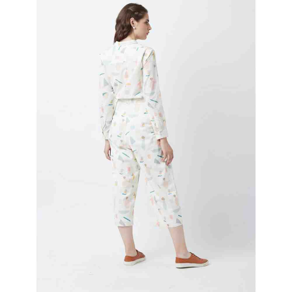 Doodlage Off White Human Print Pants