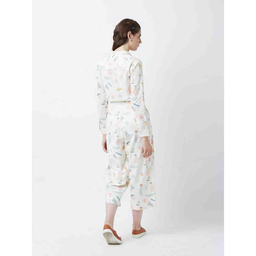 Doodlage Off White Human Print Pants