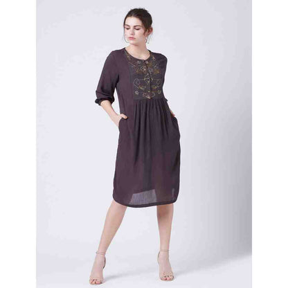 Doodlage Millett Grey Dress