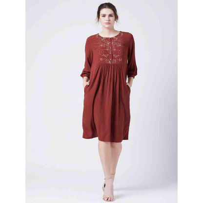 Doodlage Millett Red Dress