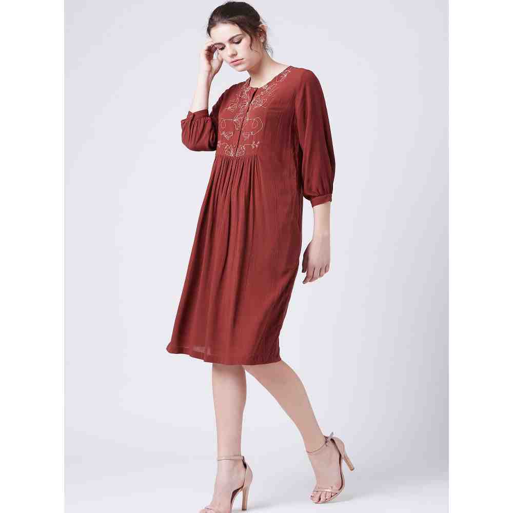 Doodlage Millett Red Dress