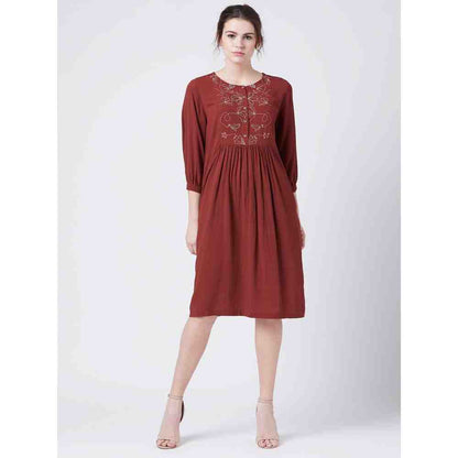 Doodlage Millett Red Dress