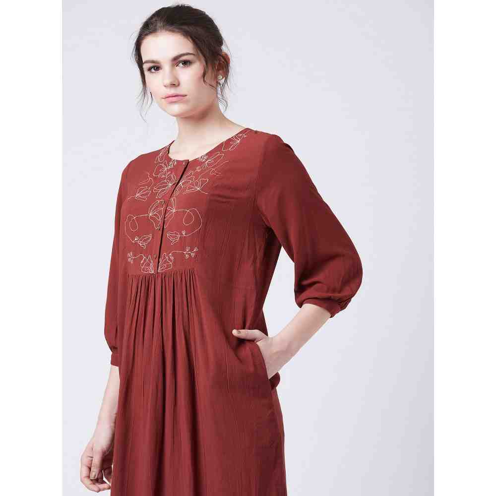Doodlage Millett Red Dress