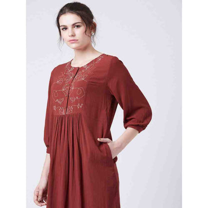 Doodlage Millett Red Dress