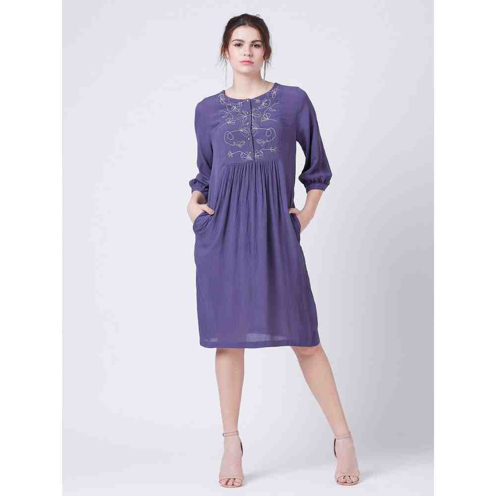 Doodlage Millett Blue Dress
