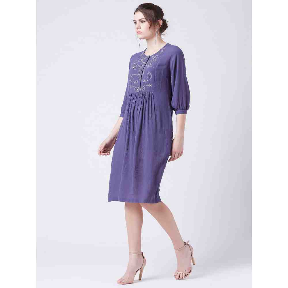 Doodlage Millett Blue Dress