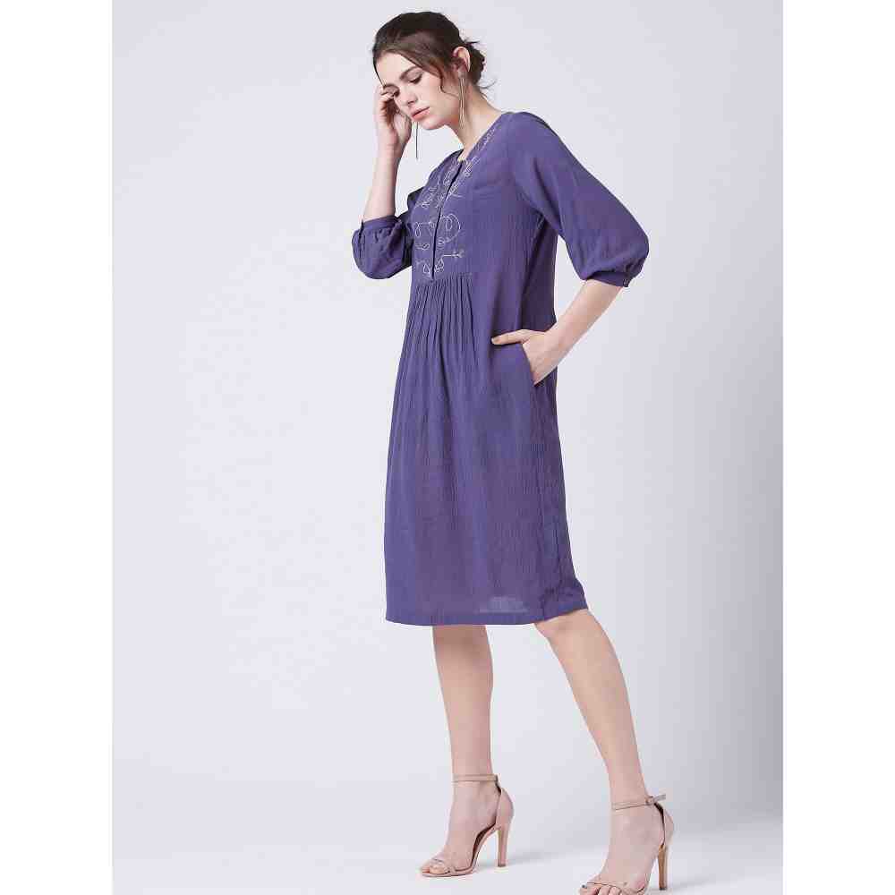 Doodlage Millett Blue Dress
