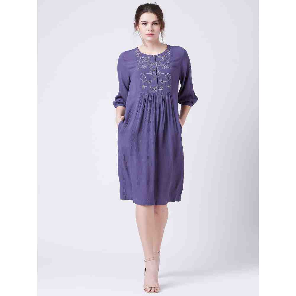 Doodlage Millett Blue Dress