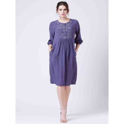 Doodlage Millett Blue Dress