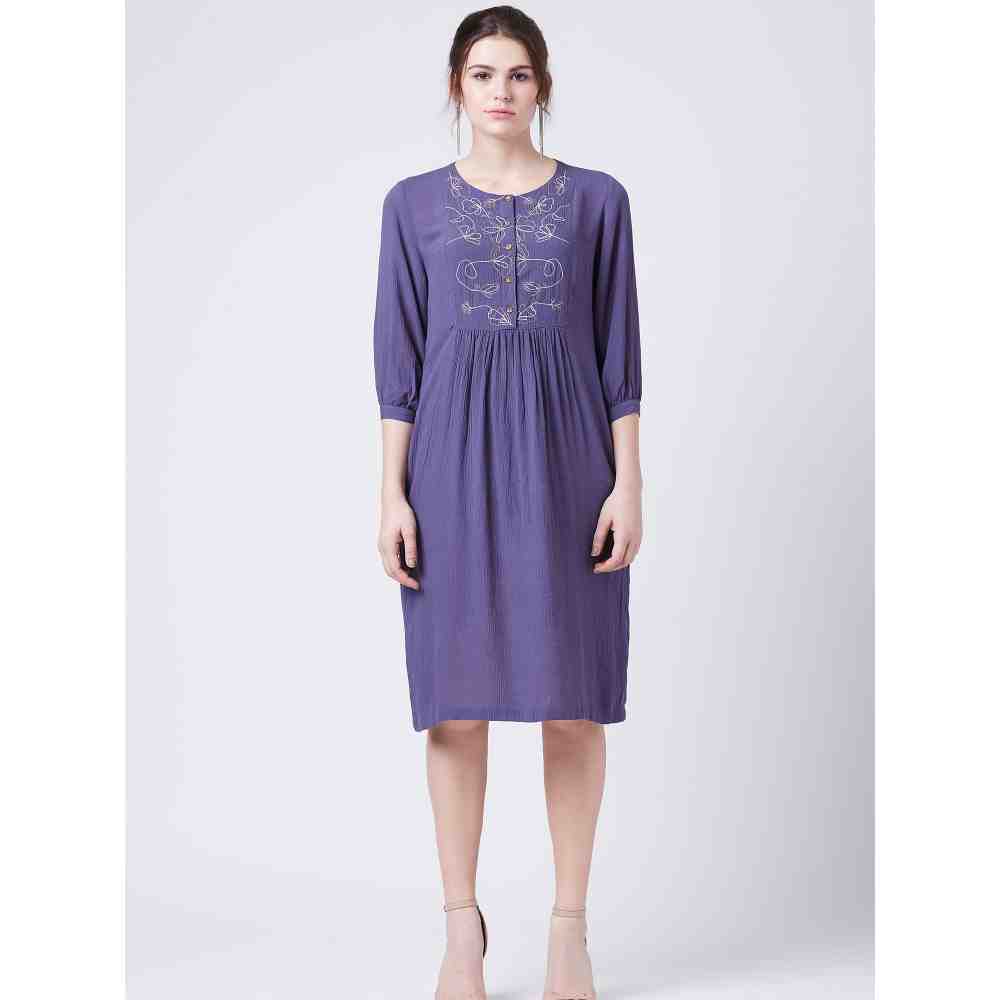 Doodlage Millett Blue Dress