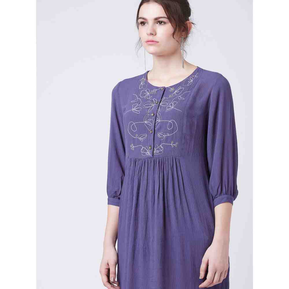 Doodlage Millett Blue Dress