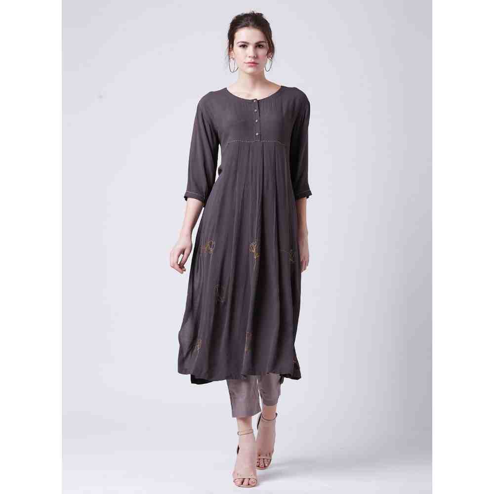 Doodlage Grey Hirsi Kurta