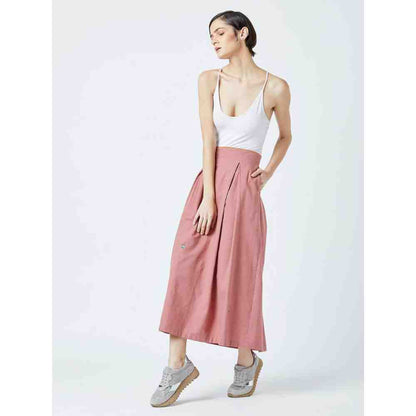 Doodlage Pink Davis Pleated Skirt