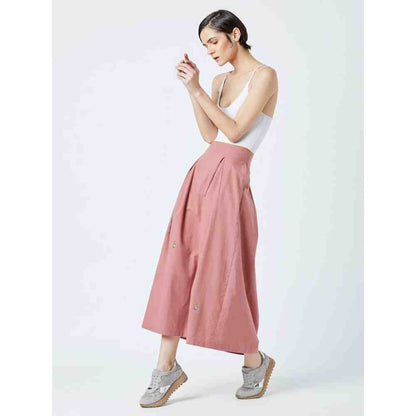 Doodlage Pink Davis Pleated Skirt