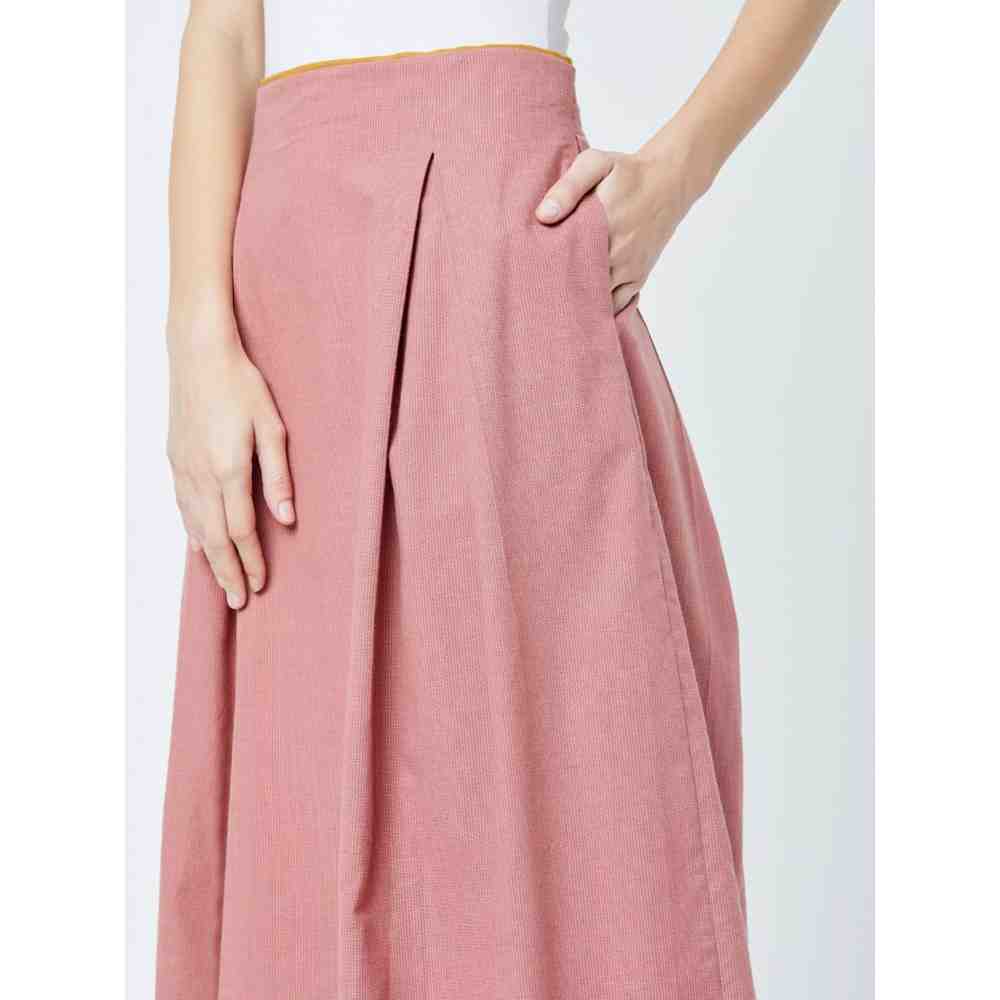 Doodlage Pink Davis Pleated Skirt