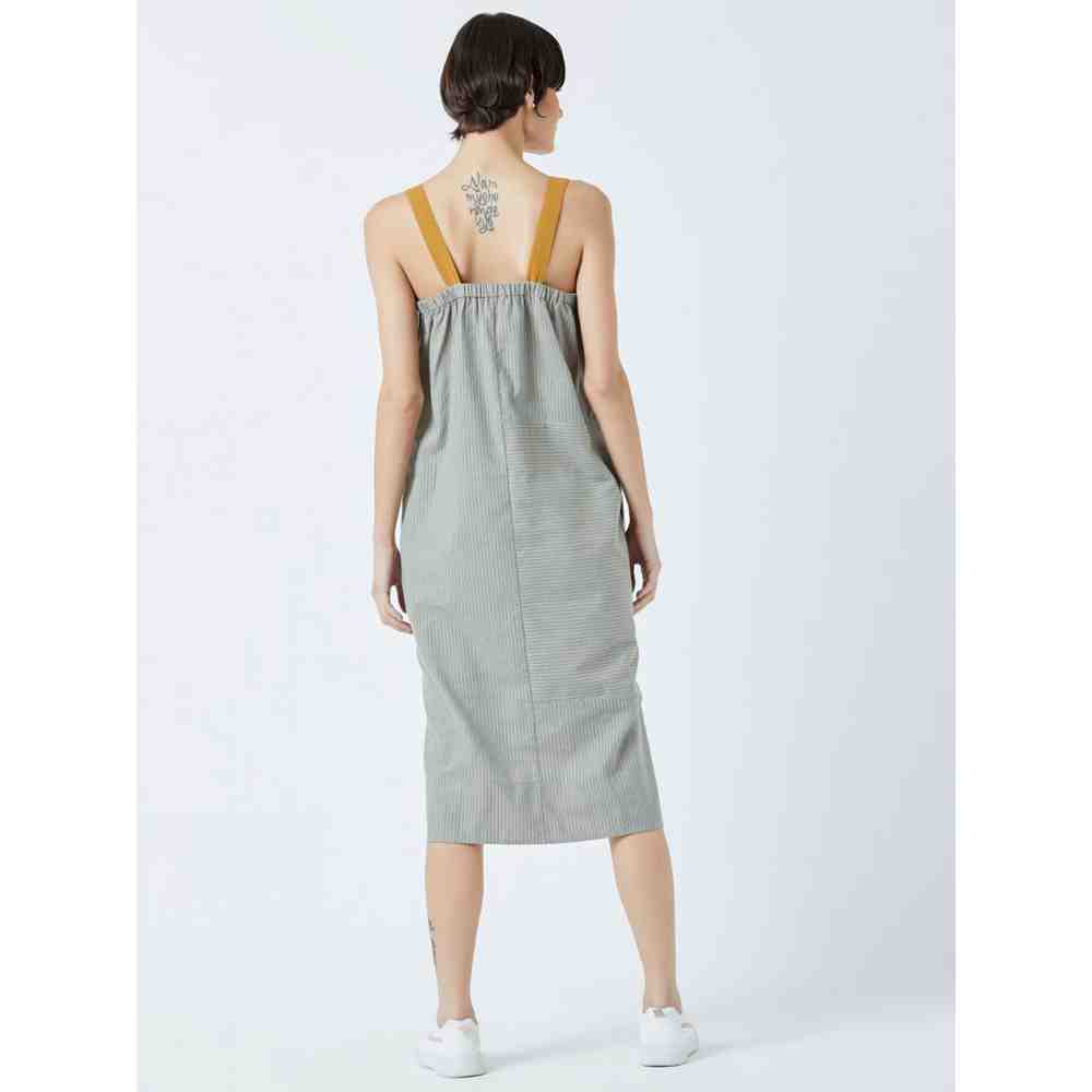 Doodlage Grey Moore Striped Dress