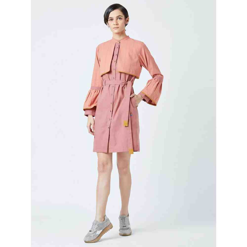 Doodlage Pink Nora Belt Featuring Dress
