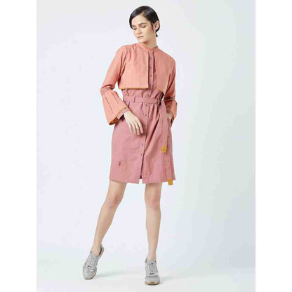 Doodlage Pink Nora Belt Featuring Dress