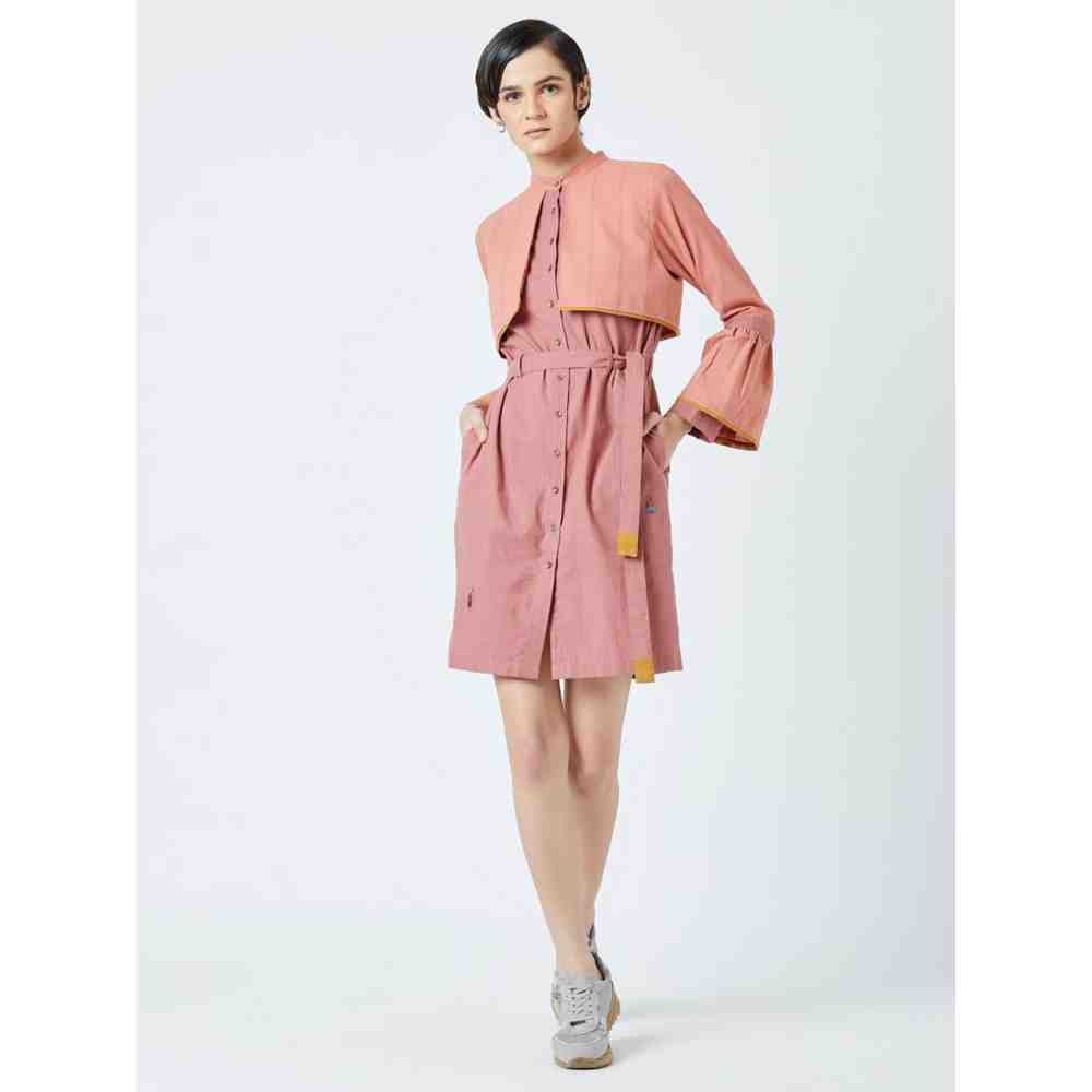 Doodlage Pink Nora Belt Featuring Dress