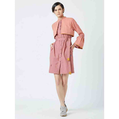 Doodlage Pink Nora Belt Featuring Dress