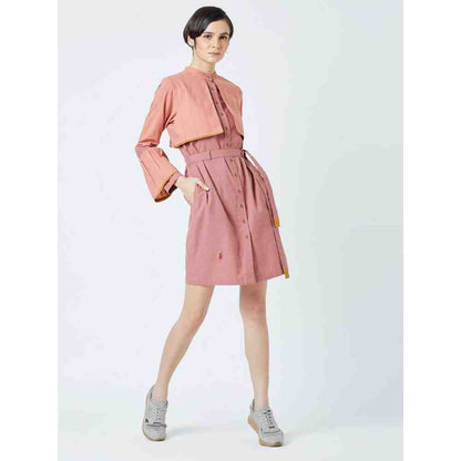 Doodlage Pink Nora Belt Featuring Dress