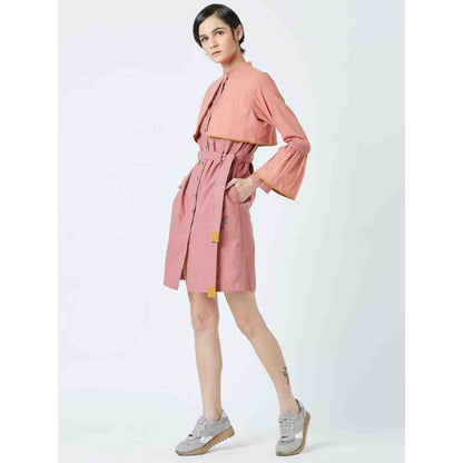 Doodlage Pink Nora Belt Featuring Dress