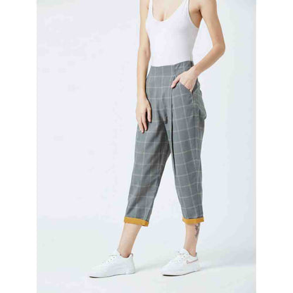 Doodlage Grey Sharon Check Pant