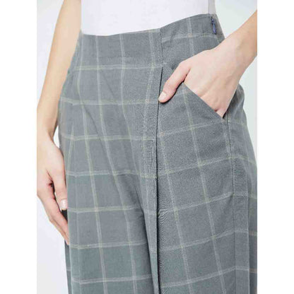 Doodlage Grey Sharon Check Pant
