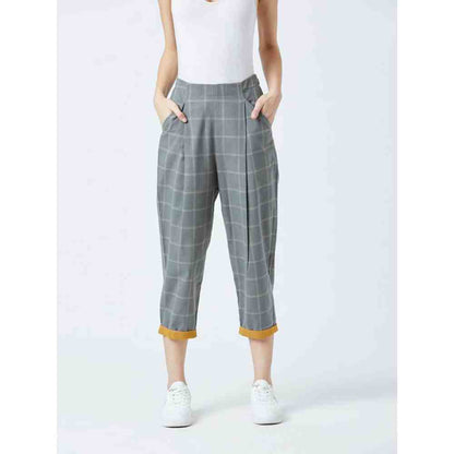 Doodlage Grey Sharon Check Pant