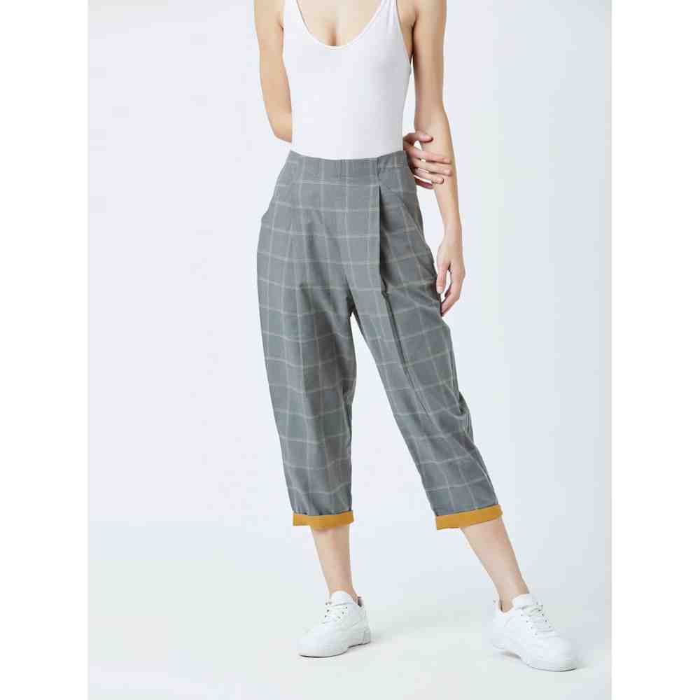 Doodlage Grey Sharon Check Pant