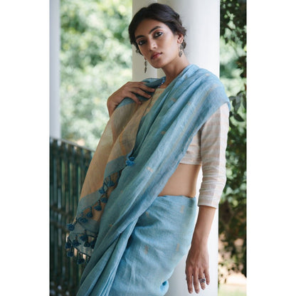 Dressfolk Parul Saree with Unstitched Blouse