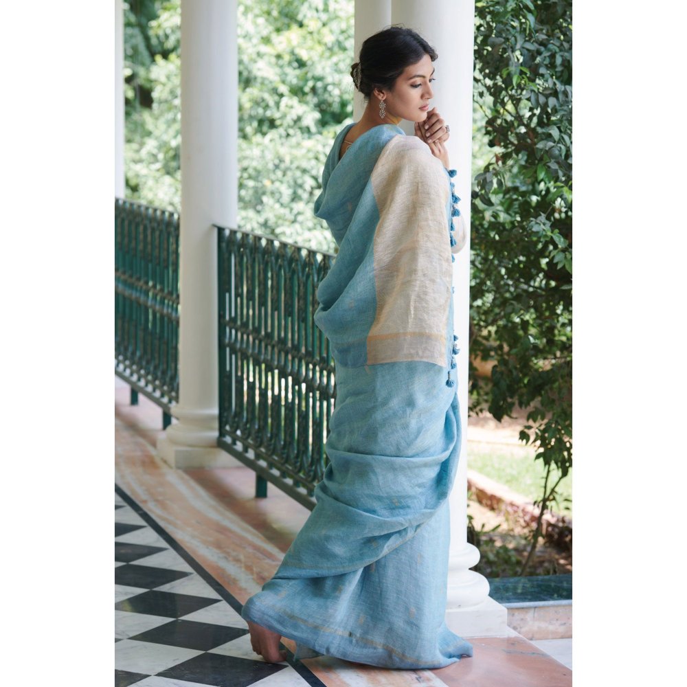 Dressfolk Parul Saree with Unstitched Blouse