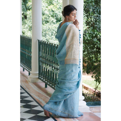 Dressfolk Parul Saree with Unstitched Blouse