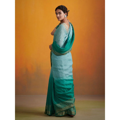 Dressfolk Inah Linen Saree without Blouse