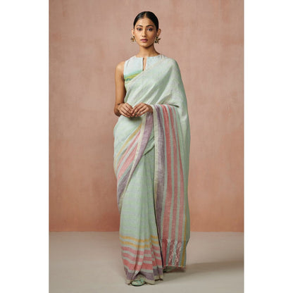 Dressfolk Misty Mornings Handloom Sarees without Blouse