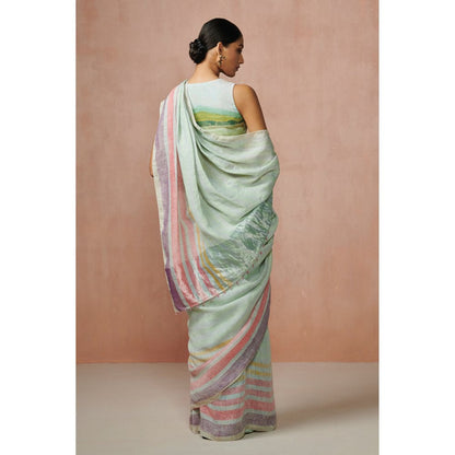 Dressfolk Misty Mornings Handloom Sarees without Blouse