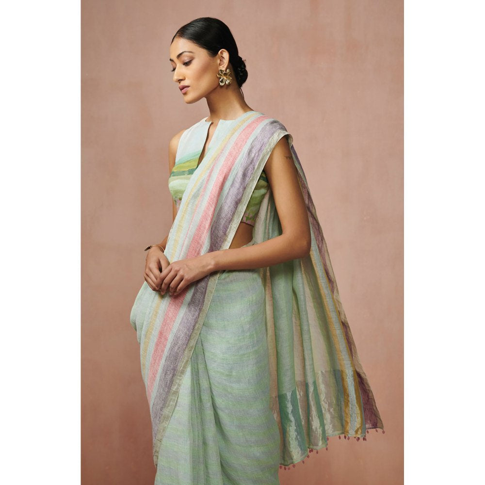 Dressfolk Misty Mornings Handloom Sarees without Blouse